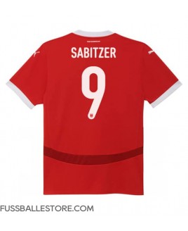 Günstige Österreich Marcel Sabitzer #9 Heimtrikot Damen EM 2024 Kurzarm